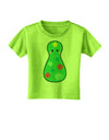 Cute Christmas Tree Matryoshka Nesting Doll Toddler T-Shirt-Toddler T-Shirt-TooLoud-Lime-Green-2T-Davson Sales