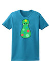 Cute Christmas Tree Matryoshka Nesting Doll Womens Dark T-Shirt-TooLoud-Turquoise-X-Small-Davson Sales