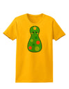 Cute Christmas Tree Matryoshka Nesting Doll Womens T-Shirt-Womens T-Shirt-TooLoud-Gold-X-Small-Davson Sales