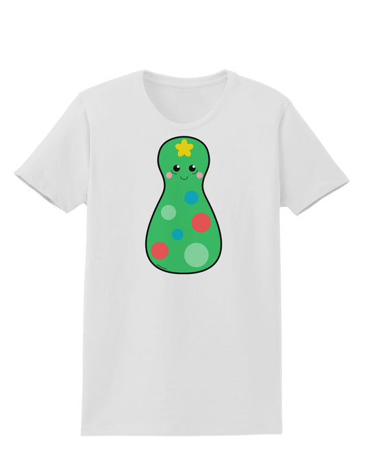 Cute Christmas Tree Matryoshka Nesting Doll Womens T-Shirt-Womens T-Shirt-TooLoud-White-X-Small-Davson Sales