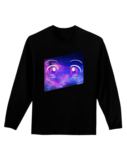 Cute Cosmic Eyes Adult Long Sleeve Dark T-Shirt-TooLoud-Black-Small-Davson Sales