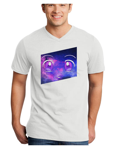 Cute Cosmic Eyes Adult V-Neck T-shirt-Mens V-Neck T-Shirt-TooLoud-White-Small-Davson Sales