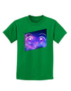 Cute Cosmic Eyes Childrens Dark T-Shirt-Childrens T-Shirt-TooLoud-Kelly-Green-X-Small-Davson Sales