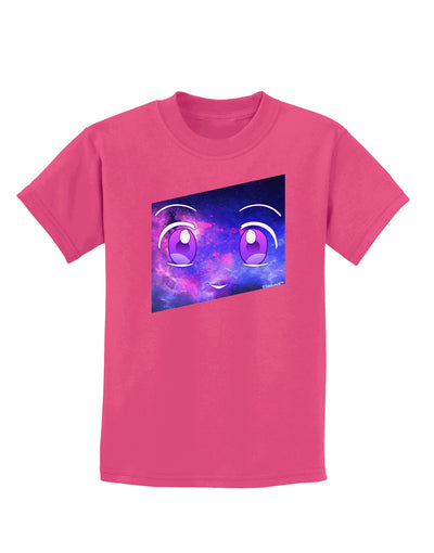 Cute Cosmic Eyes Childrens Dark T-Shirt-Childrens T-Shirt-TooLoud-Sangria-X-Small-Davson Sales