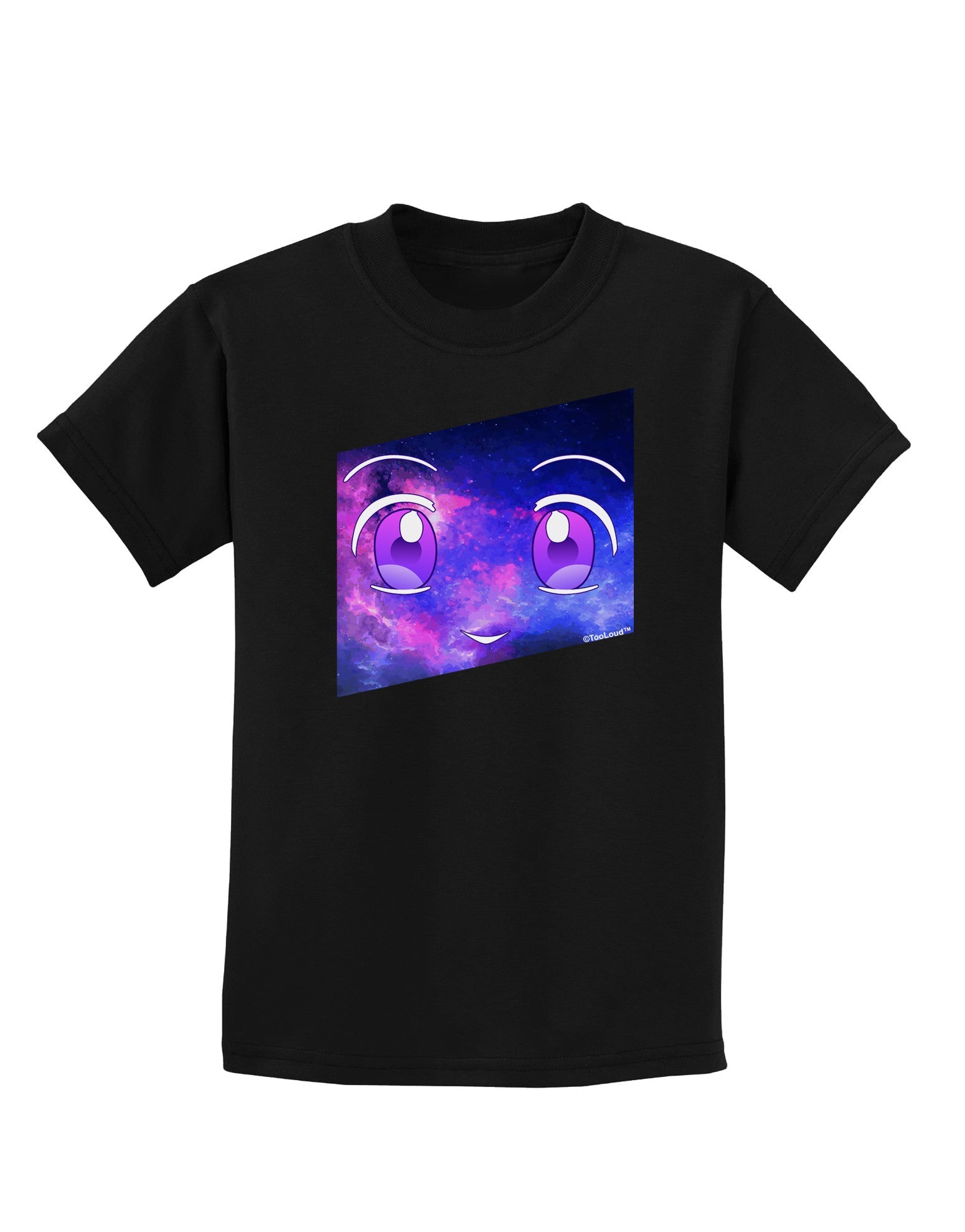 Cute Cosmic Eyes Childrens Dark T-Shirt-Childrens T-Shirt-TooLoud-Black-X-Small-Davson Sales