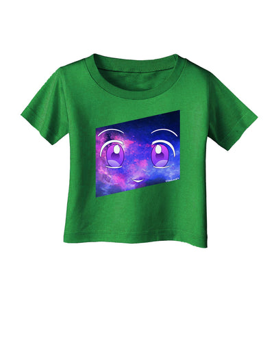 Cute Cosmic Eyes Infant T-Shirt Dark-Infant T-Shirt-TooLoud-Clover-Green-06-Months-Davson Sales