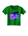 Cute Cosmic Eyes Toddler T-Shirt Dark-Toddler T-Shirt-TooLoud-Clover-Green-2T-Davson Sales