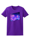 Cute Cosmic Eyes Womens Dark T-Shirt-TooLoud-Purple-X-Small-Davson Sales