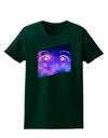 Cute Cosmic Eyes Womens Dark T-Shirt-TooLoud-Forest-Green-Small-Davson Sales