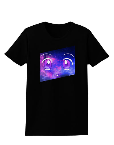 Cute Cosmic Eyes Womens Dark T-Shirt-TooLoud-Black-X-Small-Davson Sales