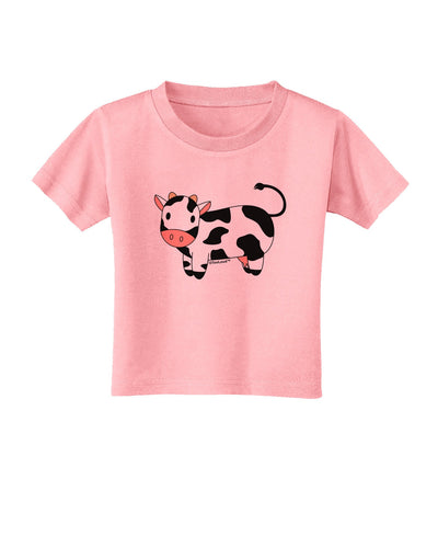 Cute Cow Toddler T-Shirt-Toddler T-Shirt-TooLoud-Candy-Pink-2T-Davson Sales