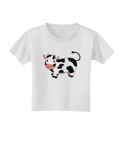 Cute Cow Toddler T-Shirt-Toddler T-Shirt-TooLoud-White-2T-Davson Sales