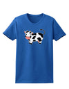 Cute Cow Womens Dark T-Shirt-TooLoud-Royal-Blue-X-Small-Davson Sales