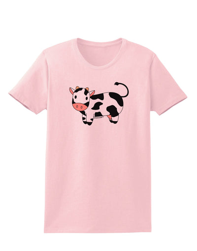 Cute Cow Womens T-Shirt-Womens T-Shirt-TooLoud-PalePink-X-Small-Davson Sales