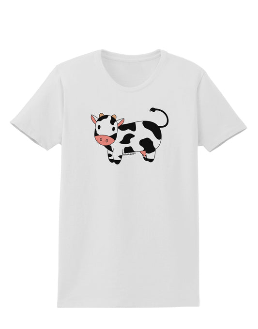 Cute Cow Womens T-Shirt-Womens T-Shirt-TooLoud-White-X-Small-Davson Sales