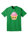 Cute Cupcake Design #2 Adult Dark T-Shirt by TooLoud-Mens T-Shirt-TooLoud-Kelly-Green-Small-Davson Sales