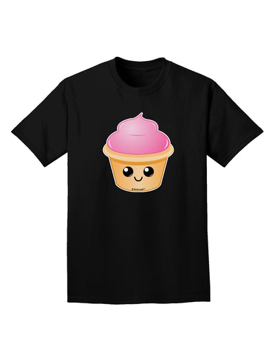 Cute Cupcake Design #2 Adult Dark T-Shirt by TooLoud-Mens T-Shirt-TooLoud-Black-Small-Davson Sales