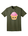 Cute Cupcake Design #2 Adult Dark T-Shirt by TooLoud-Mens T-Shirt-TooLoud-Military-Green-Small-Davson Sales