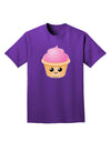 Cute Cupcake Design #2 Adult Dark T-Shirt by TooLoud-Mens T-Shirt-TooLoud-Purple-Small-Davson Sales