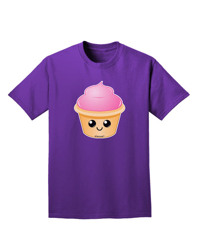 Cute Cupcake Design #2 Adult Dark T-Shirt by TooLoud-Mens T-Shirt-TooLoud-Purple-Small-Davson Sales