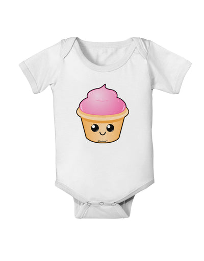 Cute Cupcake Design #2 Baby Romper Bodysuit by TooLoud-Baby Romper-TooLoud-White-06-Months-Davson Sales