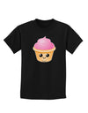 Cute Cupcake Design #2 Childrens Dark T-Shirt by TooLoud-Childrens T-Shirt-TooLoud-Black-X-Small-Davson Sales