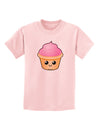 Cute Cupcake Design #2 Childrens T-Shirt by TooLoud-Childrens T-Shirt-TooLoud-PalePink-X-Small-Davson Sales