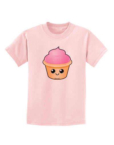 Cute Cupcake Design #2 Childrens T-Shirt by TooLoud-Childrens T-Shirt-TooLoud-PalePink-X-Small-Davson Sales