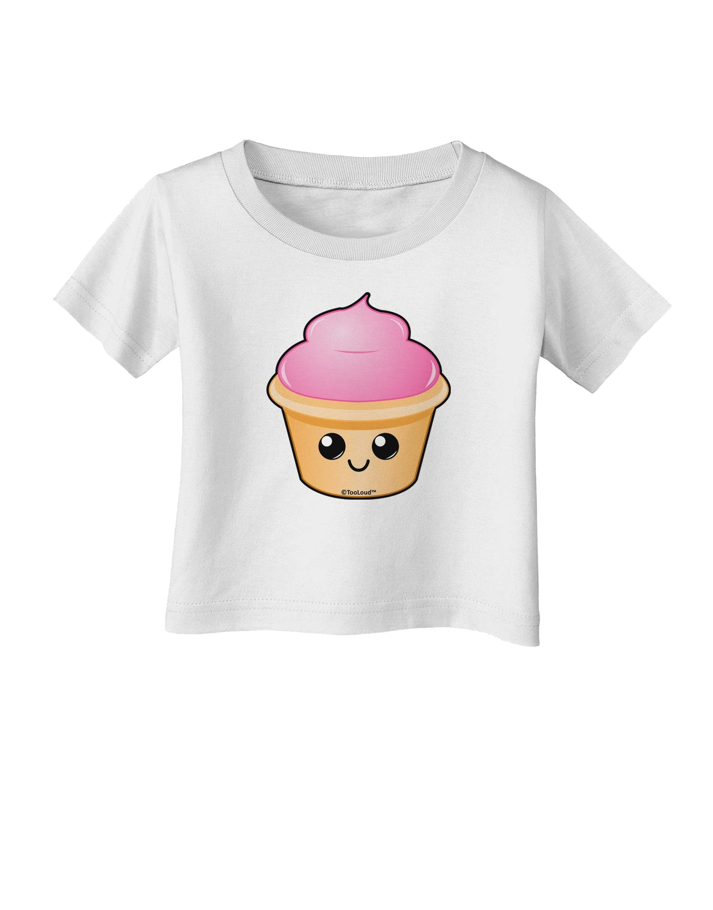 Cute Cupcake Design #2 Infant T-Shirt by TooLoud-Infant T-Shirt-TooLoud-White-06-Months-Davson Sales
