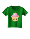 Cute Cupcake Design #2 Toddler T-Shirt Dark by TooLoud-Toddler T-Shirt-TooLoud-Clover-Green-2T-Davson Sales