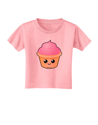 Cute Cupcake Design #2 Toddler T-Shirt by TooLoud-Toddler T-Shirt-TooLoud-Candy-Pink-2T-Davson Sales