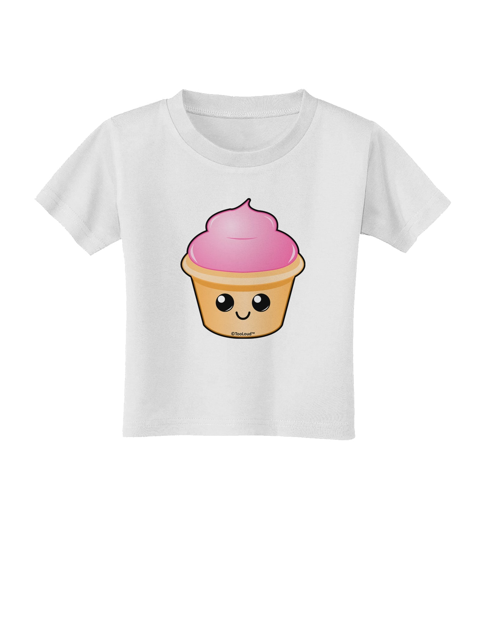 Cute Cupcake Design #2 Toddler T-Shirt by TooLoud-Toddler T-Shirt-TooLoud-White-2T-Davson Sales