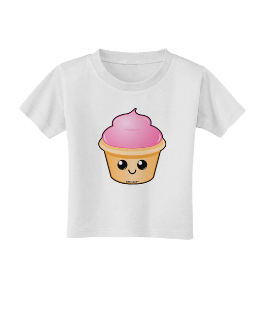 Cute Cupcake Design #2 Toddler T-Shirt by TooLoud-Toddler T-Shirt-TooLoud-White-2T-Davson Sales
