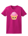 Cute Cupcake Design #2 Womens Dark T-Shirt by TooLoud-Womens T-Shirt-TooLoud-Hot-Pink-Small-Davson Sales