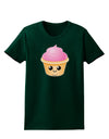 Cute Cupcake Design #2 Womens Dark T-Shirt by TooLoud-Womens T-Shirt-TooLoud-Forest-Green-Small-Davson Sales