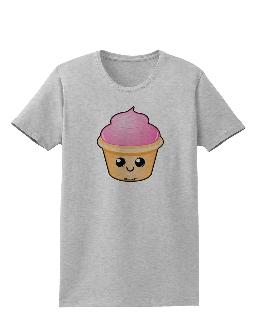 Cute Cupcake Design #2 Womens T-Shirt by TooLoud-Womens T-Shirt-TooLoud-White-X-Small-Davson Sales