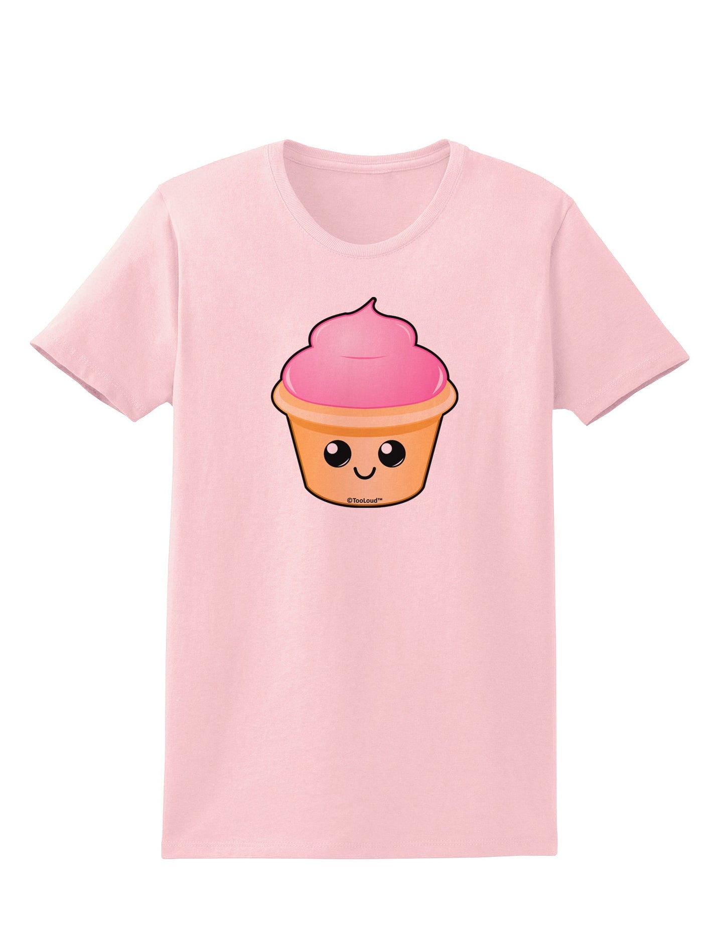 Cute Cupcake Design #2 Womens T-Shirt by TooLoud-Womens T-Shirt-TooLoud-PalePink-X-Small-Davson Sales