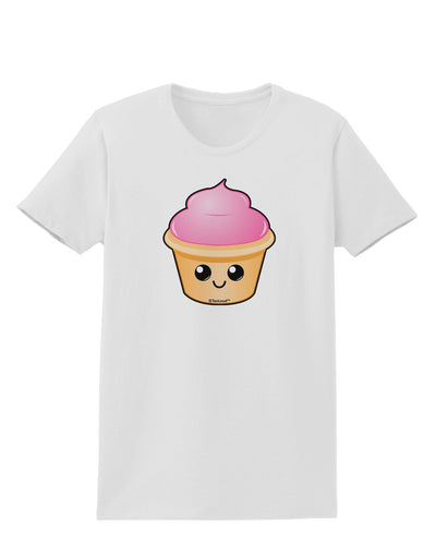 Cute Cupcake Design #2 Womens T-Shirt by TooLoud-Womens T-Shirt-TooLoud-White-X-Small-Davson Sales