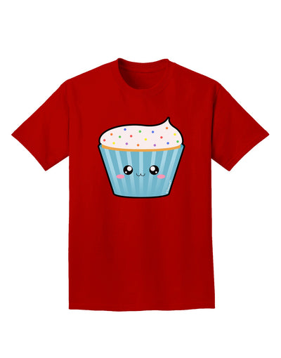 Cute Cupcake with Sprinkles Adult Dark T-Shirt by TooLoud-Mens T-Shirt-TooLoud-Red-Small-Davson Sales