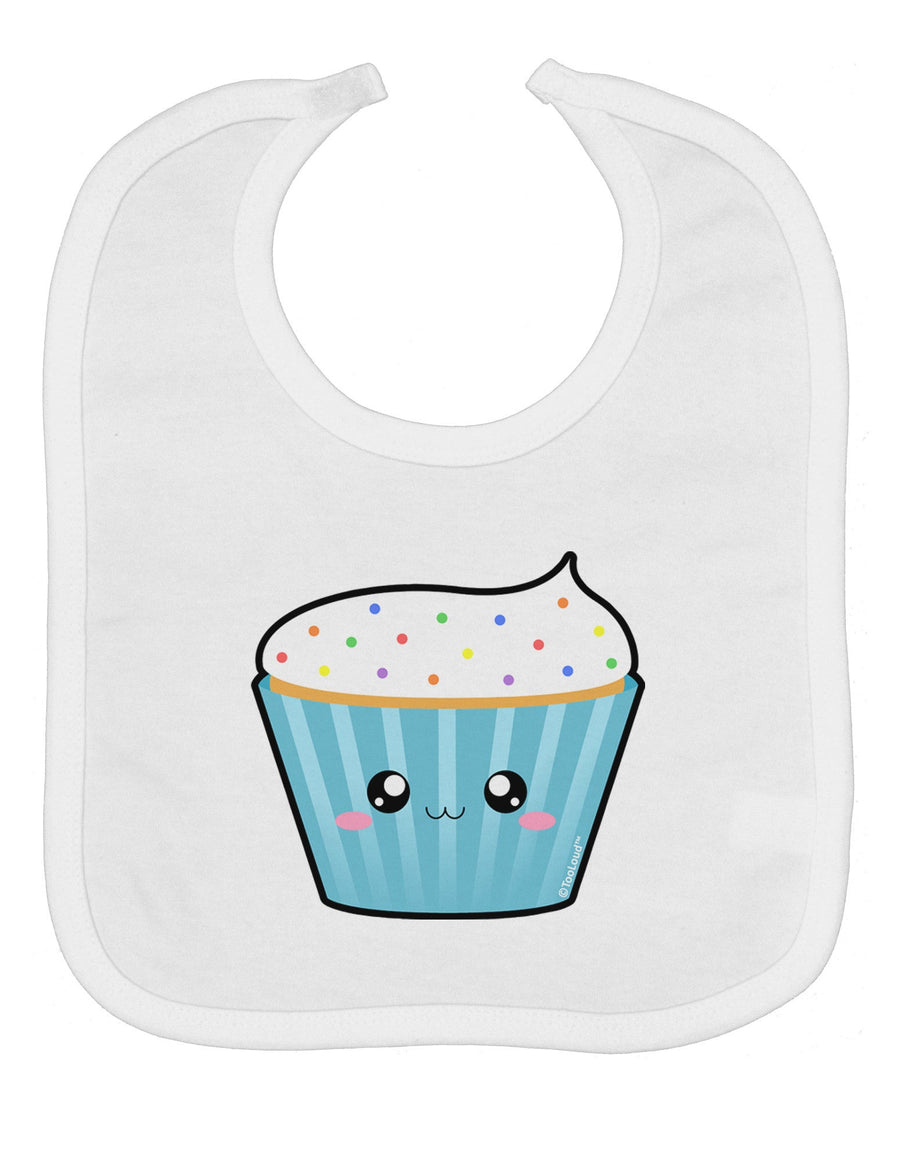 Cute Cupcake with Sprinkles Baby Bib by TooLoud