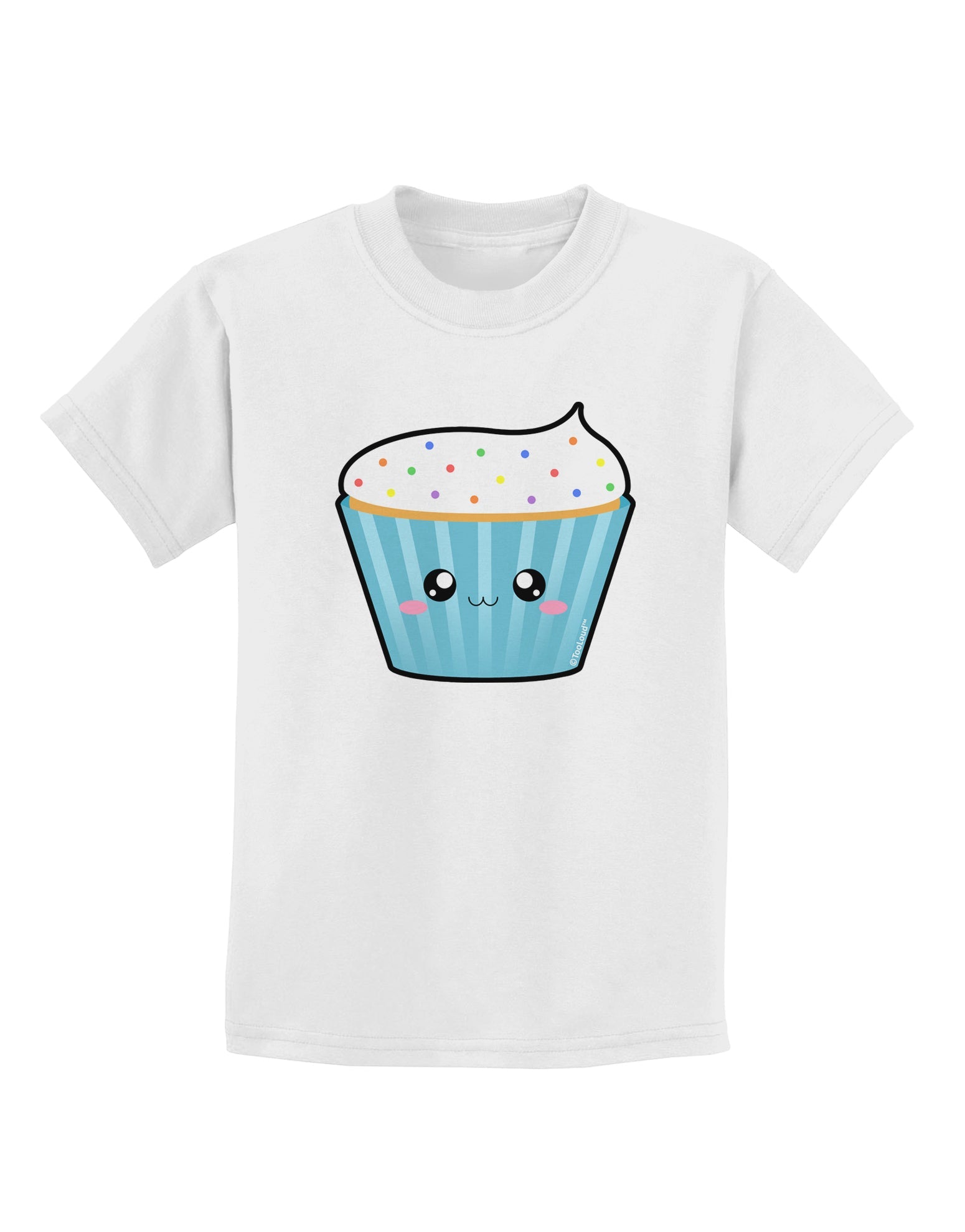 Cute Cupcake with Sprinkles Childrens T-Shirt by TooLoud-Childrens T-Shirt-TooLoud-White-X-Small-Davson Sales