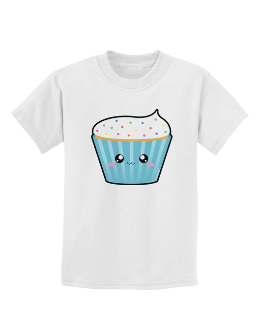 Cute Cupcake with Sprinkles Childrens T-Shirt by TooLoud-Childrens T-Shirt-TooLoud-White-X-Small-Davson Sales