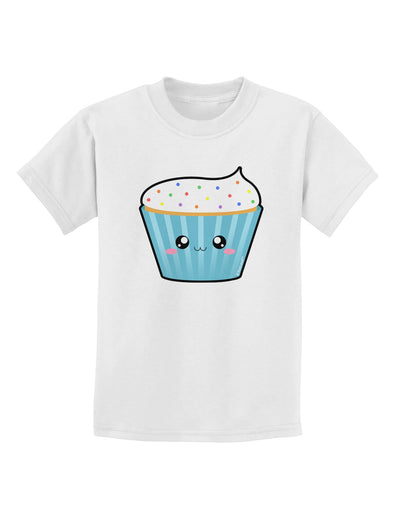 Cute Cupcake with Sprinkles Childrens T-Shirt by TooLoud-Childrens T-Shirt-TooLoud-White-X-Small-Davson Sales