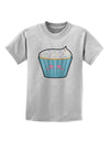 Cute Cupcake with Sprinkles - Heart Eyes Childrens T-Shirt by TooLoud-Childrens T-Shirt-TooLoud-AshGray-X-Small-Davson Sales