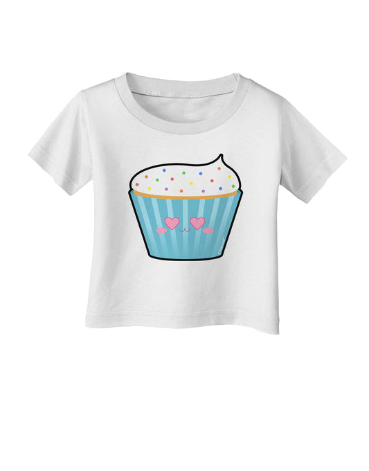 Cute Cupcake with Sprinkles - Heart Eyes Infant T-Shirt by TooLoud-Infant T-Shirt-TooLoud-White-06-Months-Davson Sales