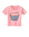 Cute Cupcake with Sprinkles - Heart Eyes Toddler T-Shirt by TooLoud-Toddler T-Shirt-TooLoud-Candy-Pink-2T-Davson Sales