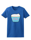 Cute Cupcake with Sprinkles - Heart Eyes Womens Dark T-Shirt by TooLoud-Womens T-Shirt-TooLoud-Royal-Blue-X-Small-Davson Sales