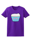 Cute Cupcake with Sprinkles - Heart Eyes Womens Dark T-Shirt by TooLoud-Womens T-Shirt-TooLoud-Purple-X-Small-Davson Sales