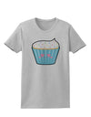 Cute Cupcake with Sprinkles - Heart Eyes Womens T-Shirt by TooLoud-Womens T-Shirt-TooLoud-AshGray-X-Small-Davson Sales