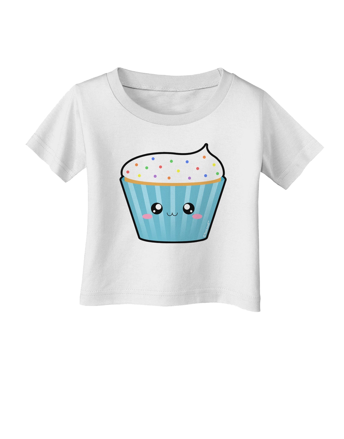 Cute Cupcake with Sprinkles Infant T-Shirt by TooLoud-Infant T-Shirt-TooLoud-White-06-Months-Davson Sales
